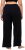 Ulla Popken Wide Leg Smocked Waist Knit Pants Black - Džíny & Nohavice vo Veľkých Veľkostiach – Plus Size - 