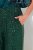 Ulla Popken Wide Leg Sequined Pants Dark Green - Nohavice - Nohavice pre ženy vo veľkých veľkostiach