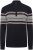 Kam Jeans 93 Stripe 1/4 Zipper Knitted Sweater Navy - Mikiny & mikiny bez kapucne - Mikiny & Mikiny s Kapucňou 2XL-12XL