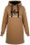 Nora Mikken KADRI Long Hoodie Camel - Mikiny & mikiny bez kapucne - 