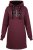 Nora Mikken KADRI WHITE Long Hoodie Burgundy - Mikiny & mikiny bez kapucne - 