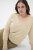 Kaffe Curve Lizzy Long Sleeve Pullover Feather Grey Melange - Pletené svetre - 