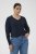 Kaffe Curve Lizzy Long Sleeve Pullover Midnight Marine - Pletené svetre - 