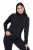 Ulla Popken Basic Long Sleeve Slim Fit Turtleneck Black - Mikiny & mikiny bez kapucne - Pohodlné mikiny, hoodie a pletené svetre