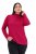 Ulla Popken Basic Long Sleeve Slim Fit Turtleneck Red - Mikiny & mikiny bez kapucne - Pohodlné mikiny, hoodie a pletené svetre