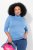 Ulla Popken Basic Long Sleeve Slim Fit Turtleneck Light Cornflower - Mikiny & mikiny bez kapucne - Pohodlné mikiny, hoodie a pletené svetre