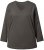 Ulla Popken Back To Basics V-Neck Relaxed Fit Cotton Tee Graphite Grey - Tričká - 