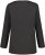 Ulla Popken Back To Basics V-Neck Relaxed Fit Cotton Tee Charcoal Grey Melange - Tričká - 