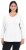 Ulla Popken Back To Basics V-Neck Relaxed Fit Cotton Tee Snow White - Tričká - 