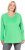 Ulla Popken Back To Basics V-Neck Relaxed Fit Cotton Tee Mint Green - Tričká - 