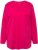 Ulla Popken Back To Basics V-Neck Relaxed Fit Cotton Tee Magenta Pink - Tričká - 