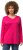 Ulla Popken Back To Basics V-Neck Relaxed Fit Cotton Tee Magenta Pink - Tričká - 