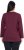 Ulla Popken Back To Basics V-Neck Relaxed Fit Cotton Tee Dark Berry - Tričká - 