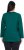 Ulla Popken Back To Basics V-Neck Relaxed Fit Cotton Tee Teal Green - Tričká - 