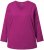 Ulla Popken Back To Basics V-Neck Relaxed Fit Cotton Tee Berry - Tričká - 