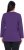 Ulla Popken Back To Basics V-Neck Relaxed Fit Cotton Tee Deep Violet - Tričká - 