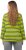 Ulla Popken Striped Hem Long Sleeve Tee Apple Green - Potlačené tričká pre ženy - 