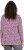 Ulla Popken Geometric Print 3/4 Sleeve Pleated Tee Raspberry - Potlačené tričká pre ženy - 