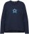 Ulla Popken Star Long Sleeve Graphic Tee Navy Blue - Potlačené tričká pre ženy - 