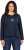 Ulla Popken Star Long Sleeve Graphic Tee Navy Blue - Potlačené tričká pre ženy - 