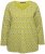 Ulla Popken Allover Graphic Long Sleeve Tee Avocado Green - Potlačené tričká pre ženy - 