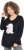 Ulla Popken Puppy Graphic Christmas Long Sleeve T-Shirt Black - Tričká - 
