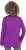 Ulla Popken Metallic Graphic Holiday Tee Dark Purple - Potlačené tričká pre ženy - 