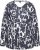 Ulla Popken Quick Drying Abstract Print Tee Black - Potlačené tričká pre ženy - 
