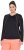 Ulla Popken UPF 50+ Contrast Piping Long Sleeve Tee Black - Potlačené tričká pre ženy - 