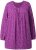 Ulla Popken Pleated Confetti Print Long Sleeve Tee Light Plum - Potlačené tričká pre ženy - 