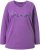 Ulla Popken Dream Rhinestone Lettering Long Sleeve Tee Light Plum - Potlačené tričká pre ženy - 