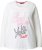 Ulla Popken Motivational Graphic Long Sleeve Tee Off-White - Potlačené tričká pre ženy - 
