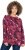 Ulla Popken Abstract Print Long Sleeve Tee Dark Ruby - Potlačené tričká pre ženy - 