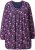 Ulla Popken Pleated Long Sleeve Floral Knit Tunic Ink Blue - Potlačené tričká pre ženy - 