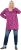 Ulla Popken Pleated Long Sleeve Floral Knit Tunic Summer Berry - Potlačené tričká pre ženy - 