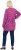 Ulla Popken Pleated Long Sleeve Floral Knit Tunic Summer Berry - Potlačené tričká pre ženy - 