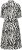 Kaffe Curve Alia Shirt Dress Black Chalk Animal - Midi šaty - 