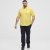 North Latitude Shirt Linen Cotton Short Sleeve Yellow - Košele - Košele 2XL-10XL