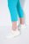 Ulla Popken Stretch Basic Bengaline Capri Pants Deep Aqua - Nohavice - Nohavice pre ženy vo veľkých veľkostiach