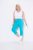 Ulla Popken Stretch Basic Bengaline Capri Pants Deep Aqua - Nohavice - Nohavice pre ženy vo veľkých veľkostiach
