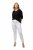 Ulla Popken Sienna Stretch Twill Jeggings Snow White - Nohavice - Nohavice pre ženy vo veľkých veľkostiach
