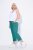 Ulla Popken Roll Tab Hem Stretch Cargo Pants Teal - Nohavice - Nohavice pre ženy vo veľkých veľkostiach