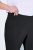 Ulla Popken Bengaline Elastic Waist Stretch Capri Pants Black - Nohavice - Nohavice pre ženy vo veľkých veľkostiach