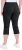 Ulla Popken Bengaline Elastic Waist Stretch Capri Pants Black - Džíny & Nohavice vo Veľkých Veľkostiach – Plus Size - 