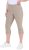 Ulla Popken Bengaline Elastic Waist Stretch Capri Pants Orange - Džíny & Nohavice vo Veľkých Veľkostiach – Plus Size - 