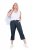 Ulla Popken Stretch Cotton Cargo Crop Pants Navy - Nohavice - Nohavice pre ženy vo veľkých veľkostiach