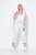 Ulla Popken Stretch Cotton Cargo Crop Pants Snow White - Nohavice - Nohavice pre ženy vo veľkých veľkostiach