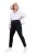 Ulla Popken Slim Leg Sienna Fit Ponte Stretch Knit Pants Black - Nohavice - Nohavice pre ženy vo veľkých veľkostiach