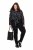 Ulla Popken Slim Leg Sienna Fit Ponte Stretch Knit Pants Black - Nohavice - Nohavice pre ženy vo veľkých veľkostiach