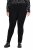 Ulla Popken Slim Leg Sienna Fit Ponte Stretch Knit Pants Black - Nohavice - Nohavice pre ženy vo veľkých veľkostiach